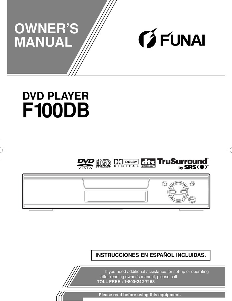 FUNAI F100DB User manual