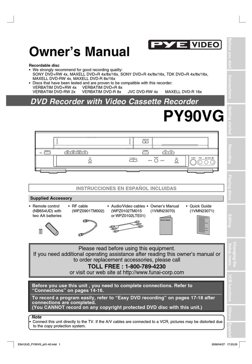 Pye Video PY90VG User manual
