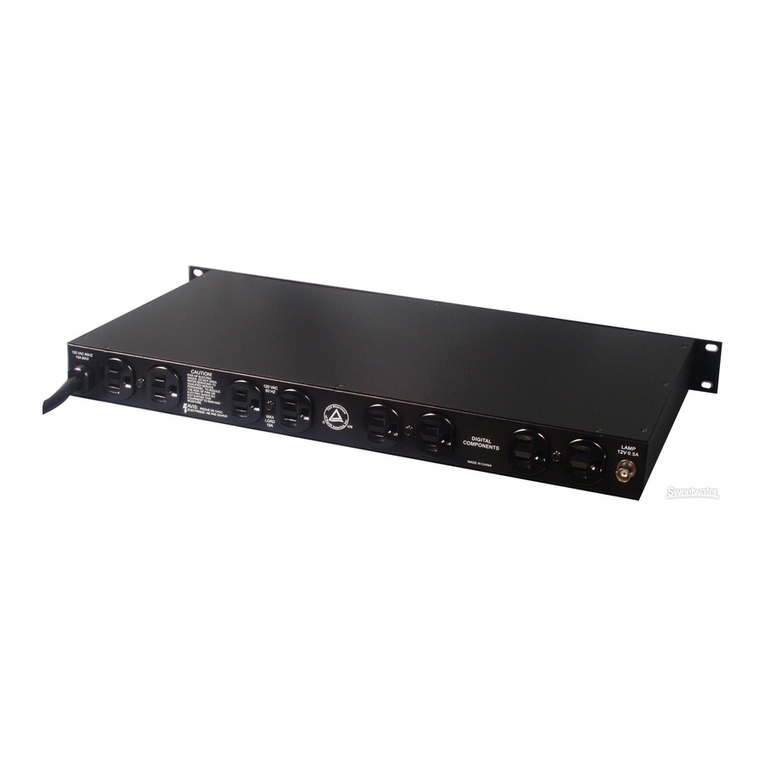 Furman PL-8 II User manual