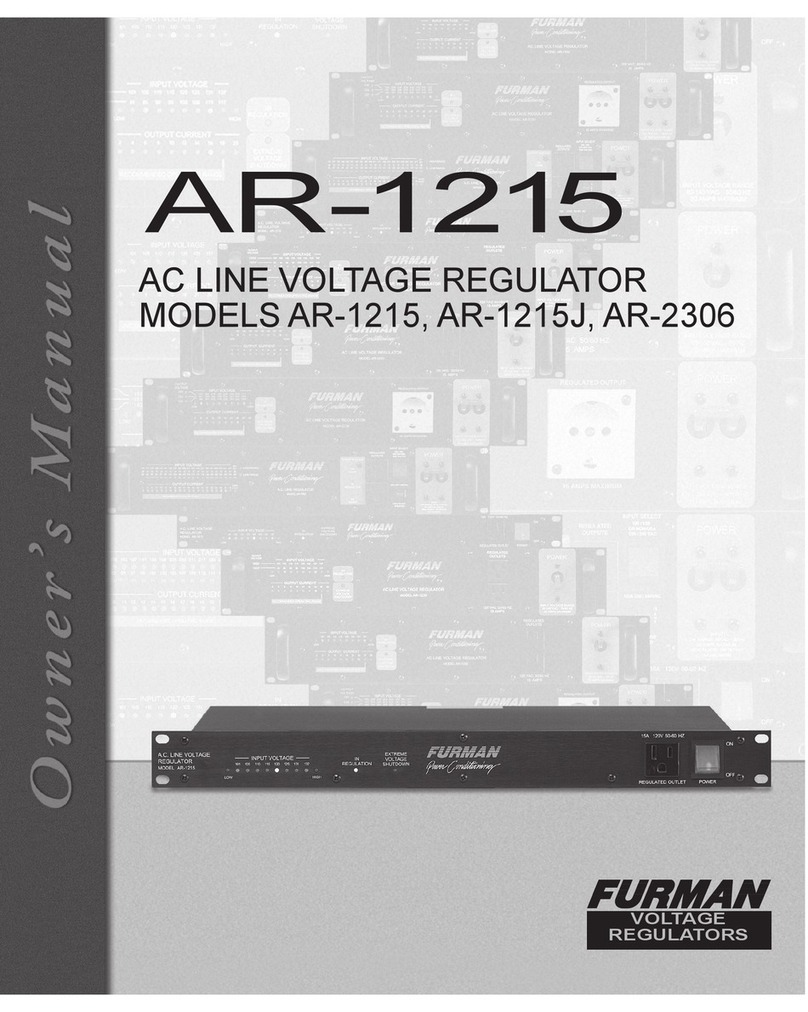 Furman AR-1215 User manual