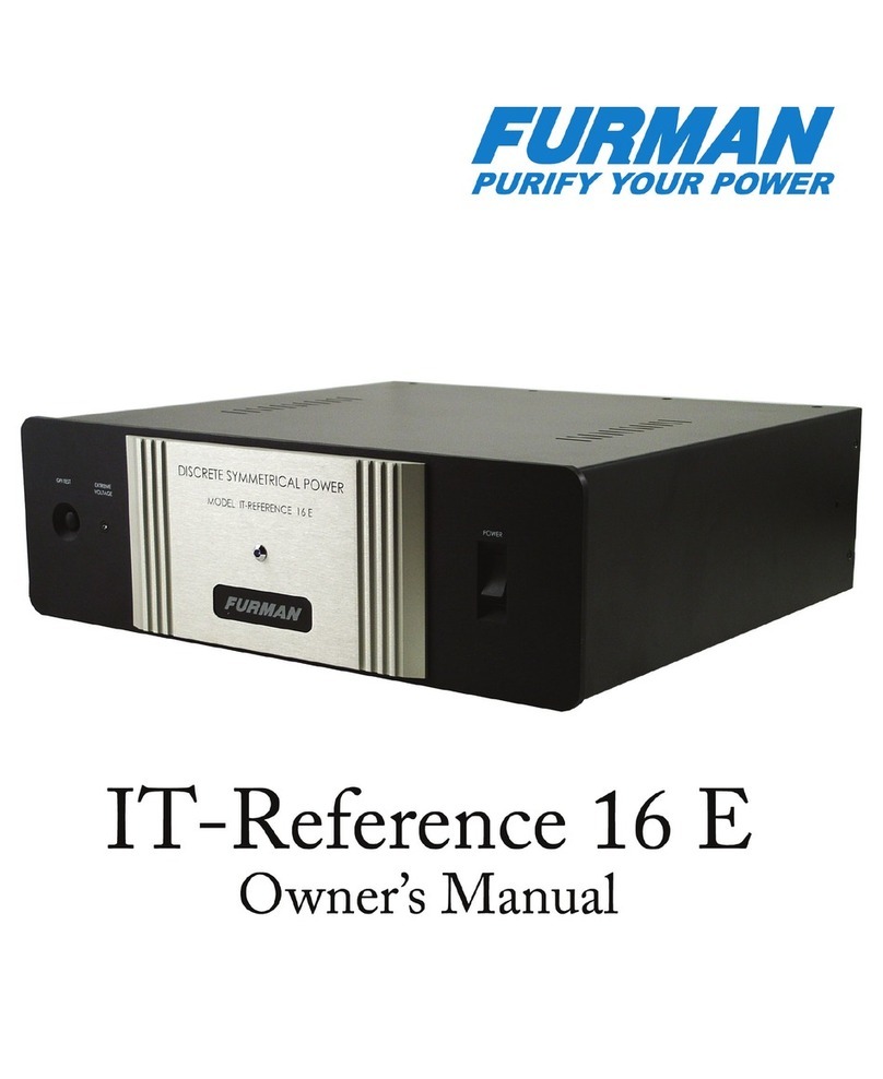 Furman IT-Reference 16 E owner's manual