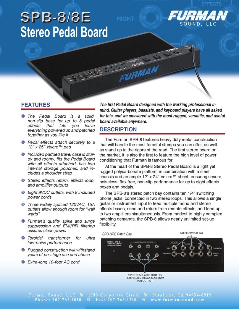 Furman SPB-8/8E Specifications