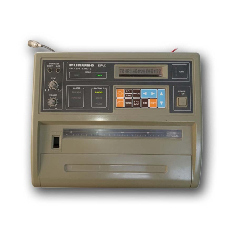 Furuno DFAX FAX-208/A/N user manual