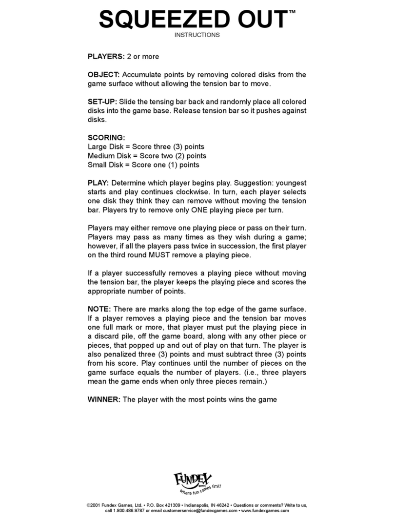 Fundex Games Squeezed Out User manual