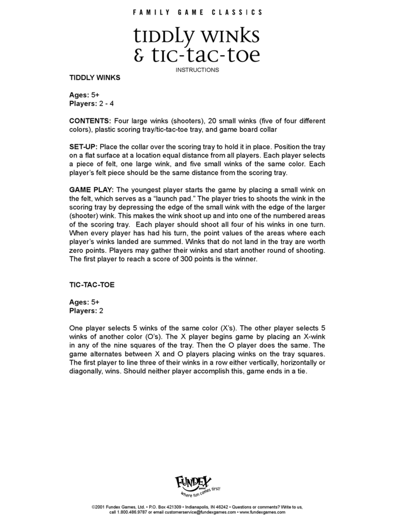 Fundex Games Tic-Tac-Toe User manual