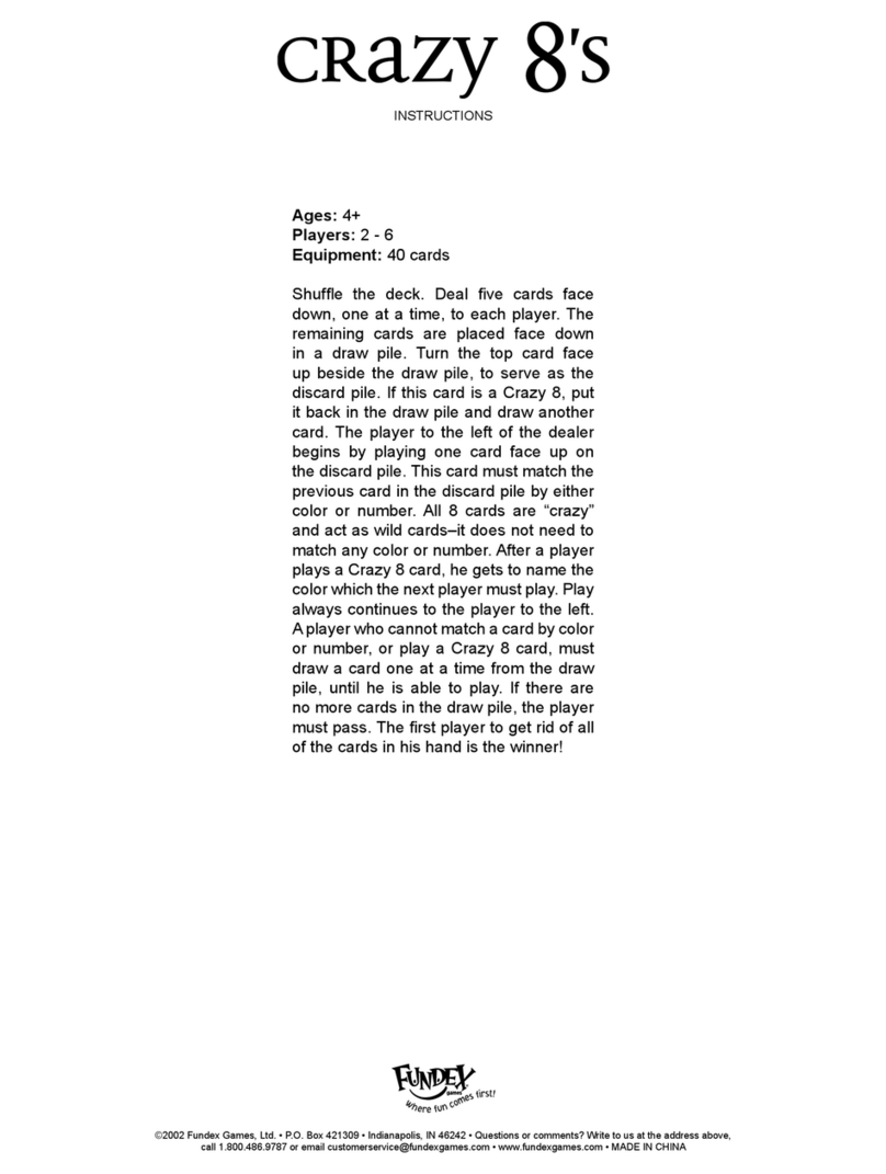 Fundex Games Crazy 8's User manual
