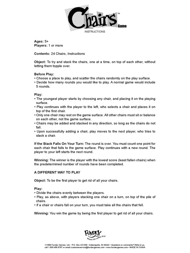 Fundex Games Chairs User instructions