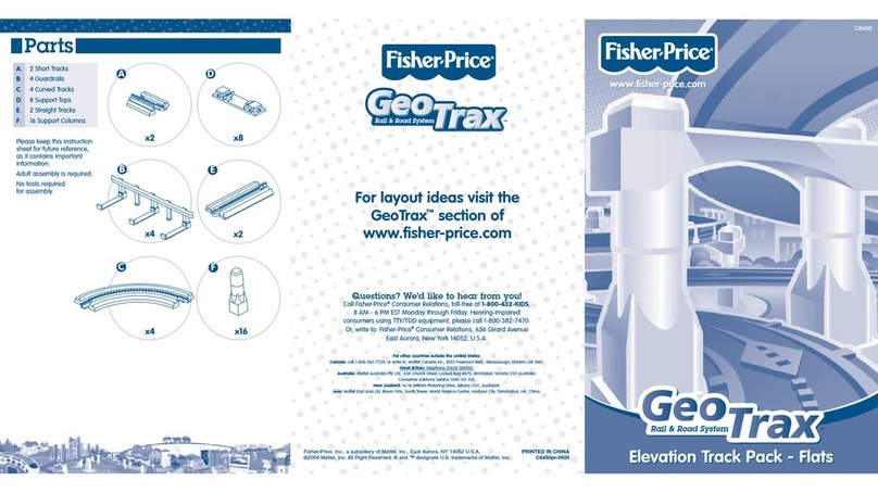 Fisher-Price GEOTRAX C6450 user manual Fisher-Price GEOTRAX C6450 user manual