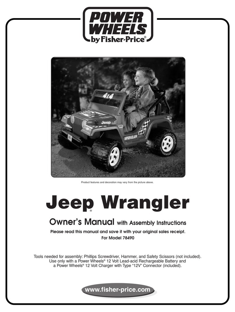 Power Wheels JEEP WRANGLER 78490 owner's manual