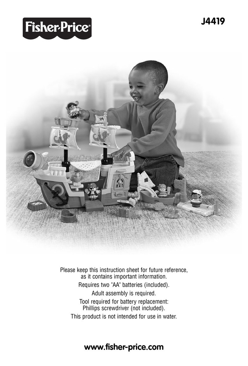 Fisher-Price J4419 instruction sheet