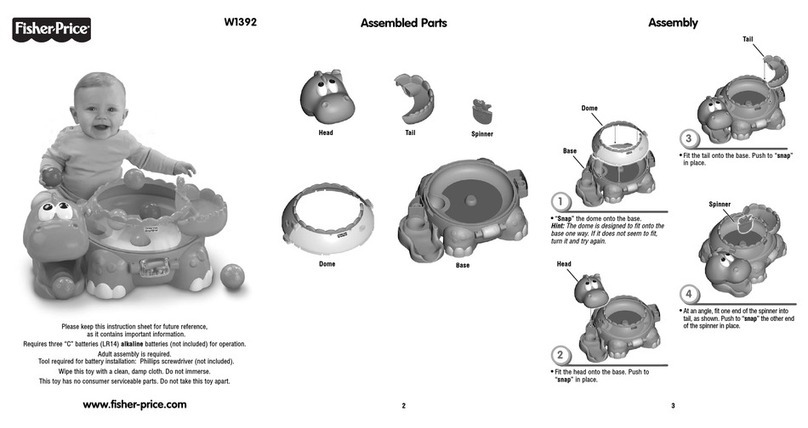 Fisher-Price HEAD SPINNERTAIL W1392 user manual Fisher-Price HEAD SPINNERTAIL W1392 user manual