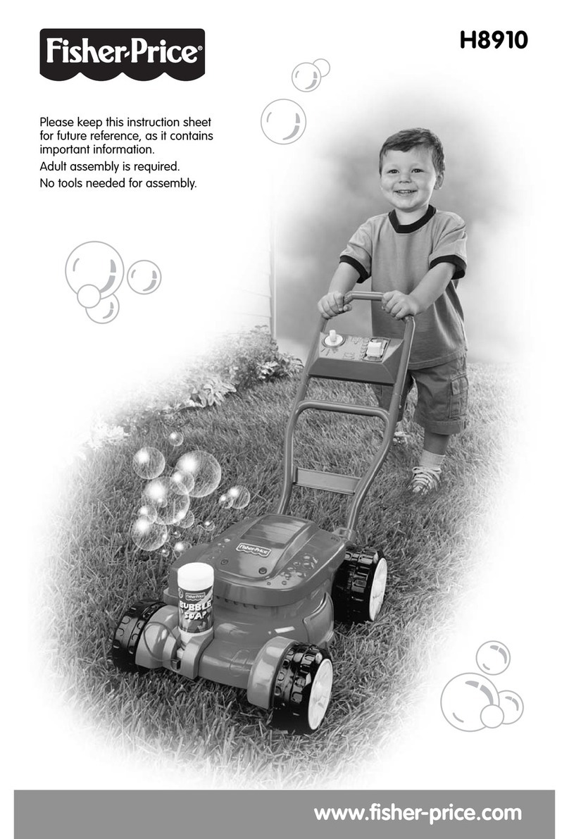 Fisher-Price BUBBLE MOWER H8910 instruction sheet