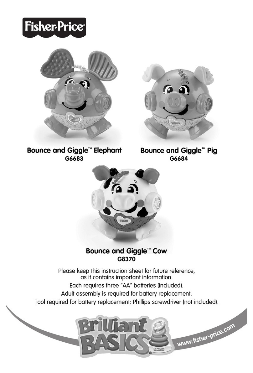 Fisher-Price BOUNCE AND GIGGLE Elephant G6683 user manual Fisher-Price BOUNCE AND GIGGLE Elephant G6683 user manual