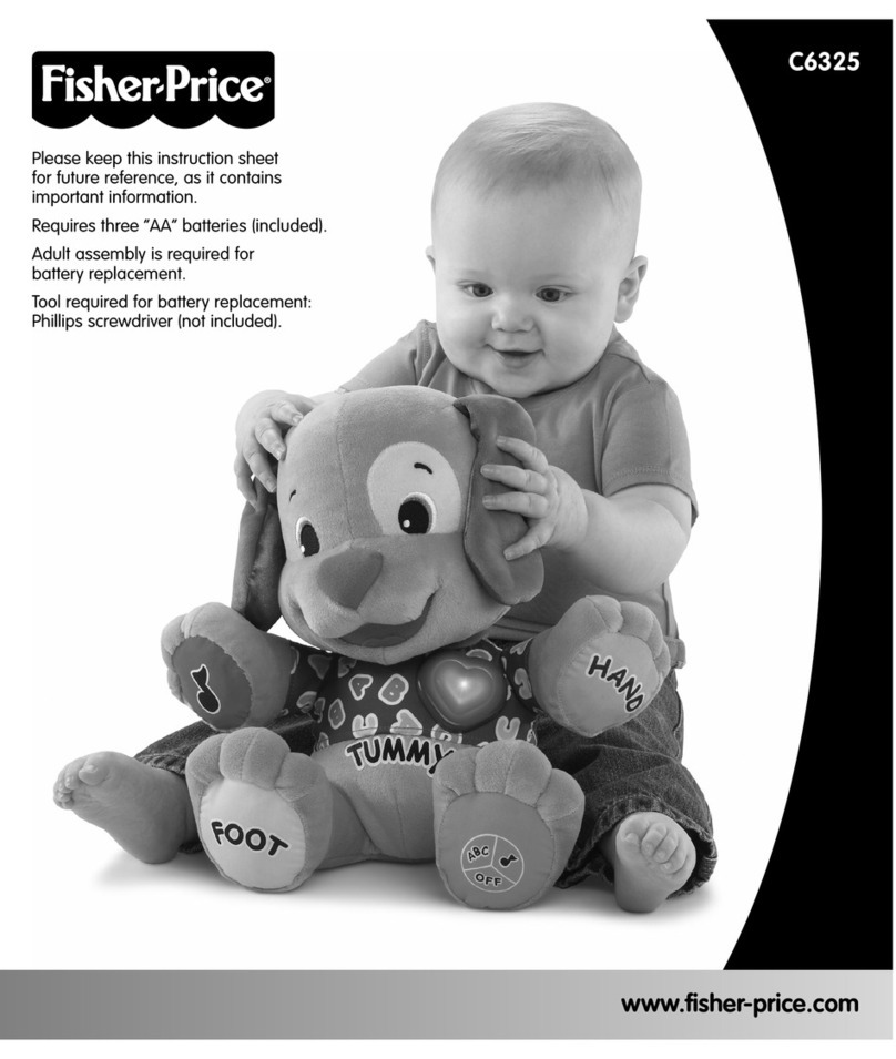 Fisher-Price C6325 instruction sheet