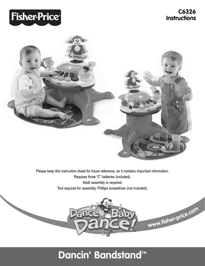 Fisher-Price Dancin' Bandstand C6326 instruction sheet