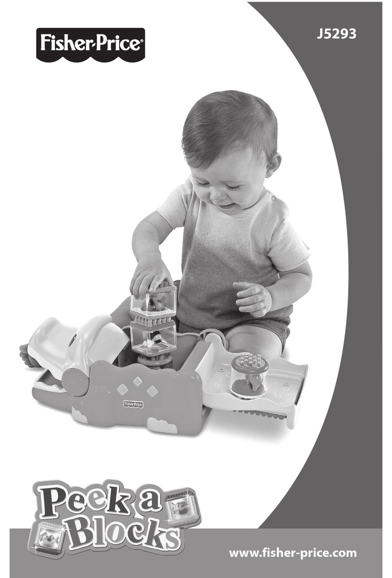 Fisher-Price PEEK A BLOCKS J5293 instruction sheet