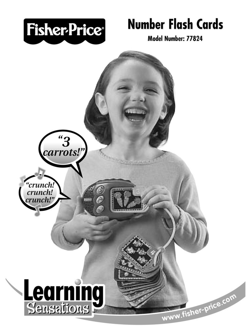 Fisher-Price NUMBER FLASH CARDS 77824 user manual