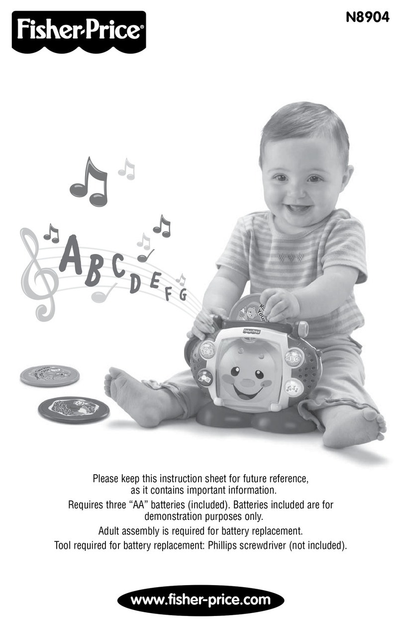 Fisher-Price N8904 instruction sheet