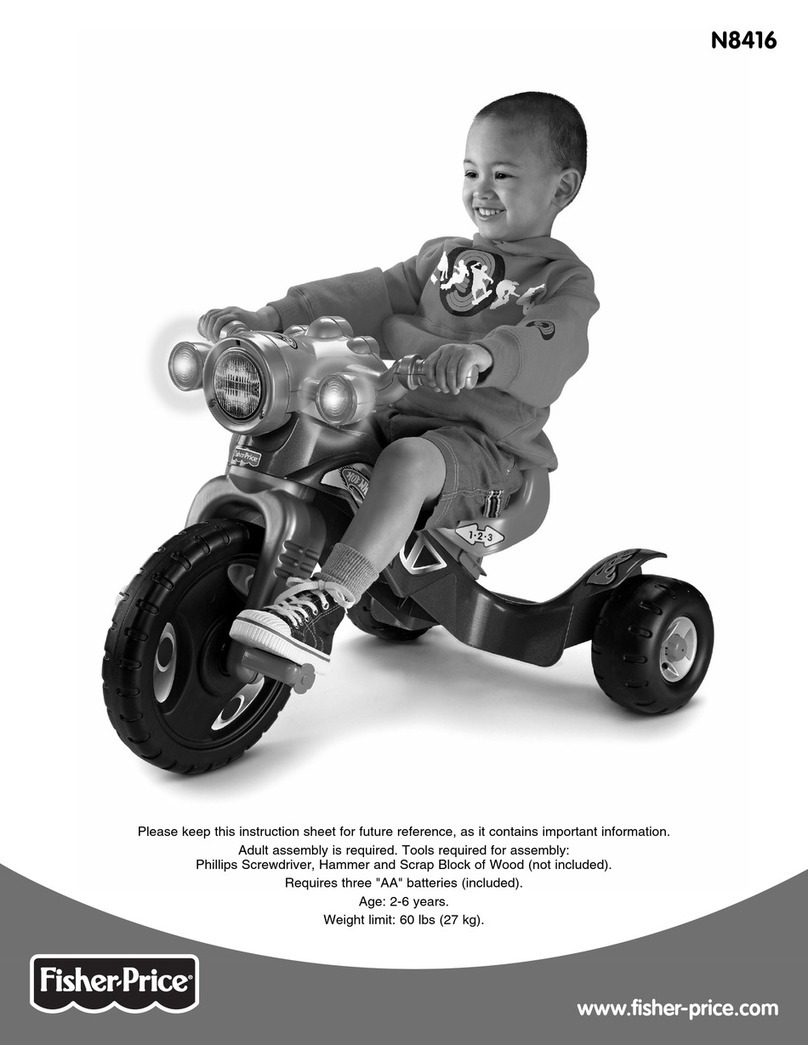 Fisher-Price N8416 instruction sheet
