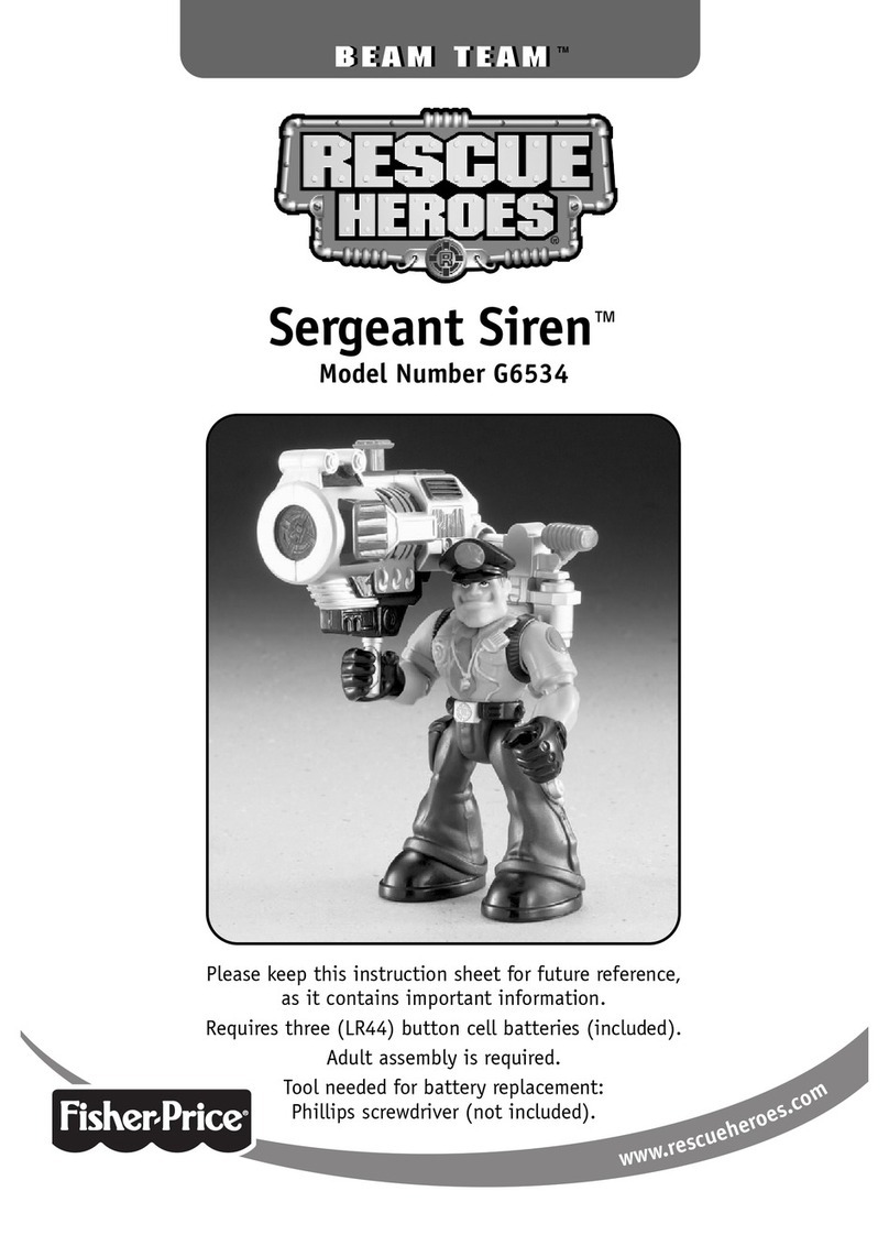 Fisher-Price SERGEANT SIRENTM G6534 instruction sheet