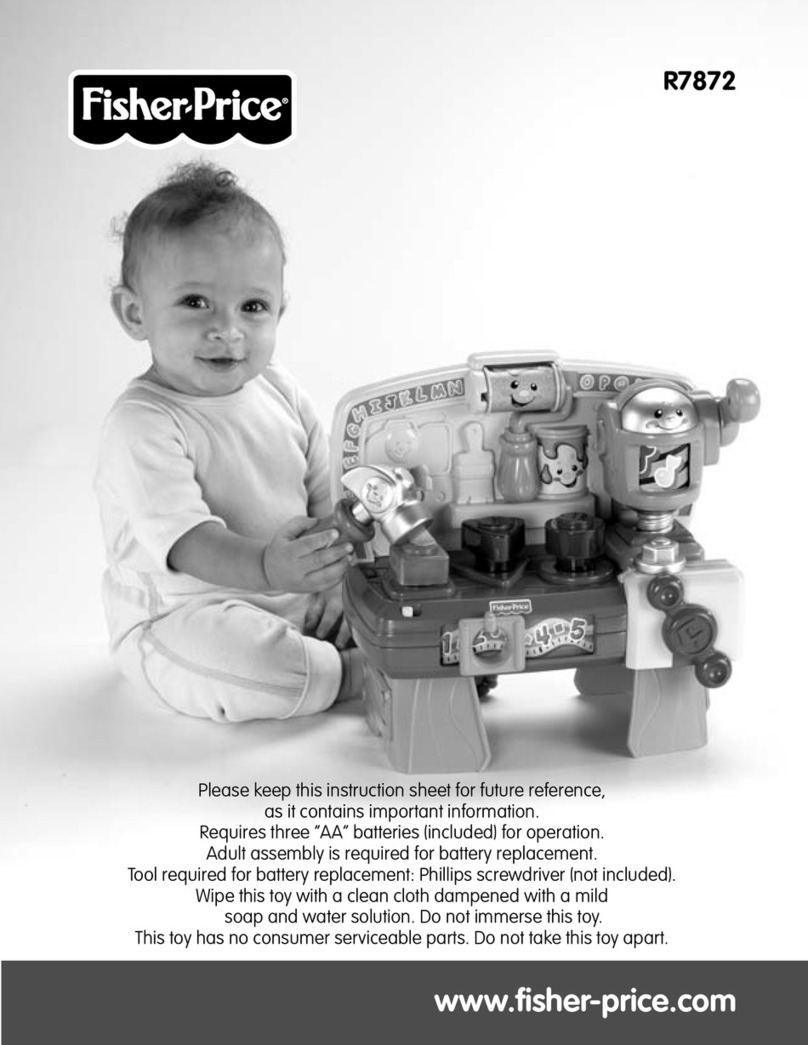 Fisher-Price R7872 instruction sheet