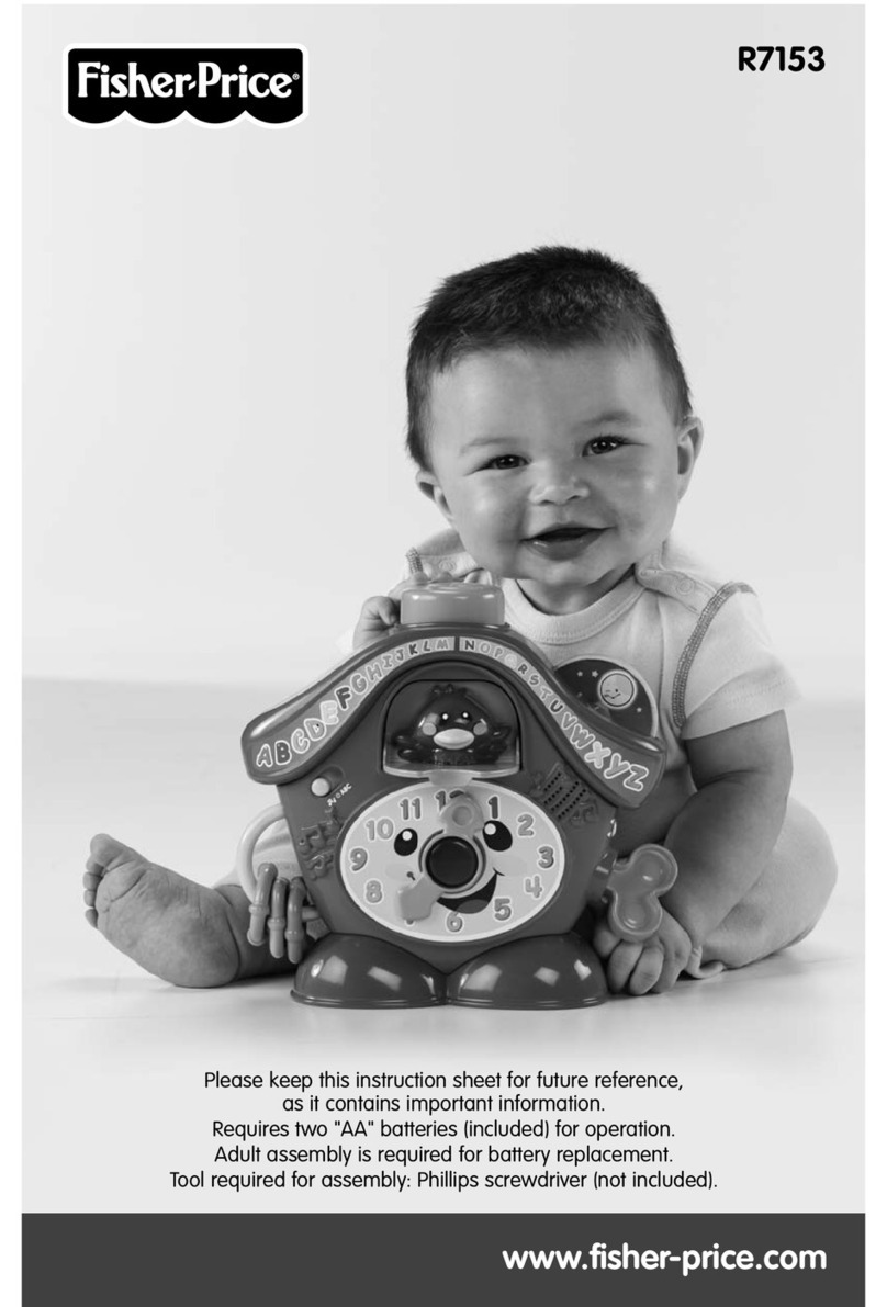 Fisher-Price R7153 instruction sheet