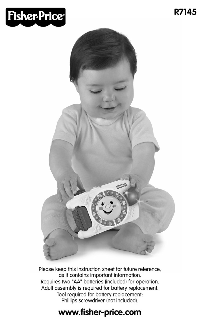 Fisher-Price R7145 instruction sheet
