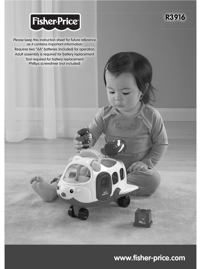 Fisher-Price R3916 instruction sheet