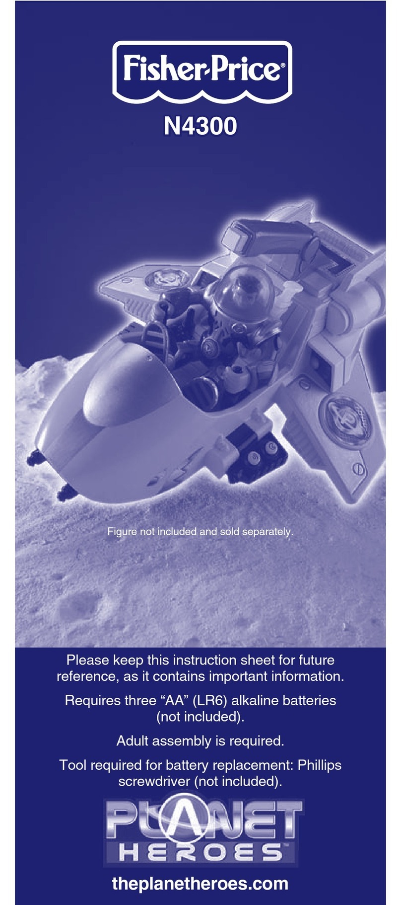 Fisher-Price PLANET HEROES N4300 instruction sheet Fisher-Price PLANET HEROES N4300 instruction sheet
