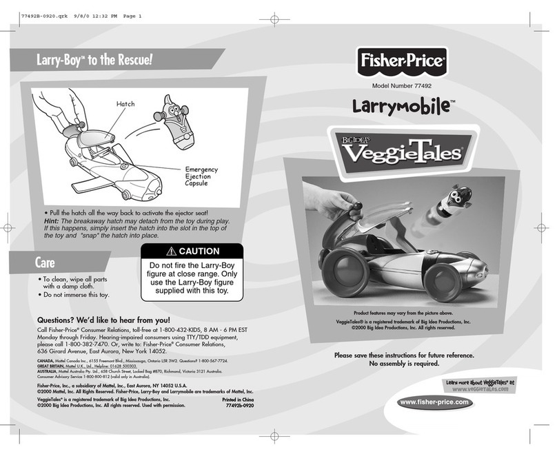 Fisher-Price VeggieTales LARRYMOBILE 77492 user manual