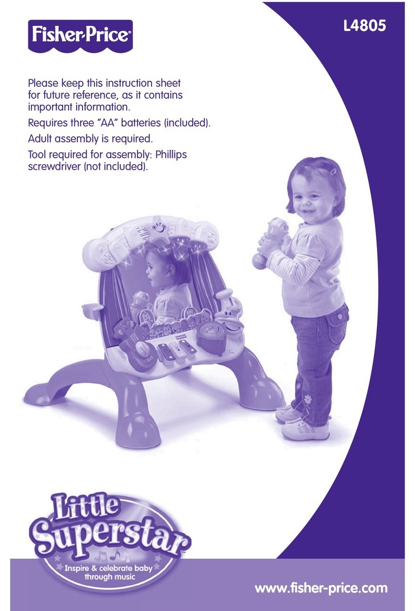 Fisher-Price Little Superstar L4805 instruction sheet