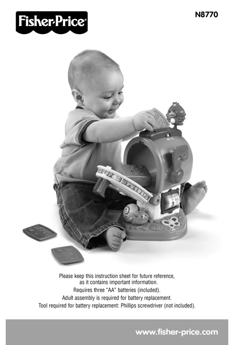 Fisher-Price N8770 instruction sheet