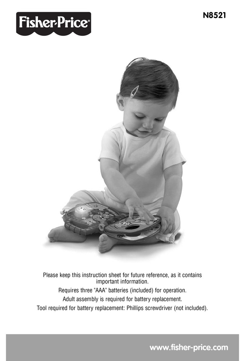 Fisher-Price N8521 instruction sheet