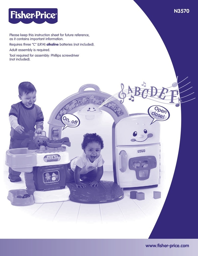 Fisher-Price N3570 instruction sheet