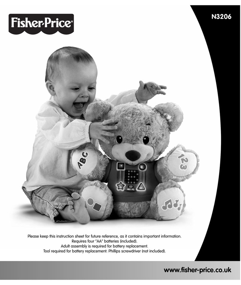 Fisher-Price N3206 instruction sheet