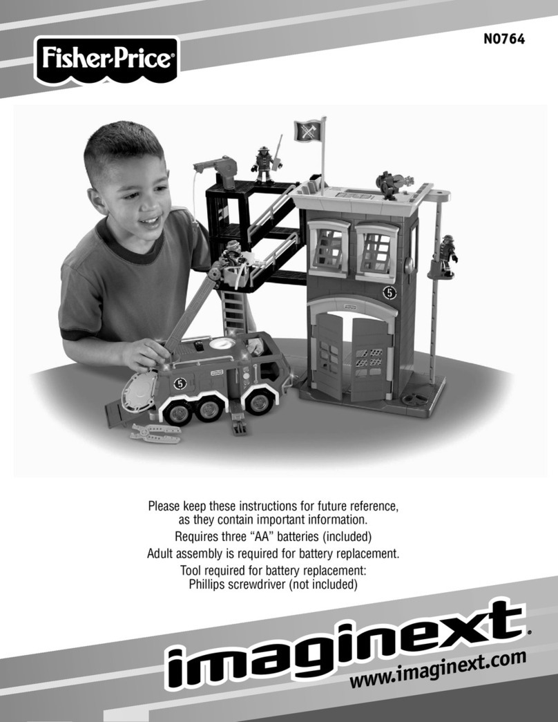 Fisher-Price Imaginext N0764 instruction sheet