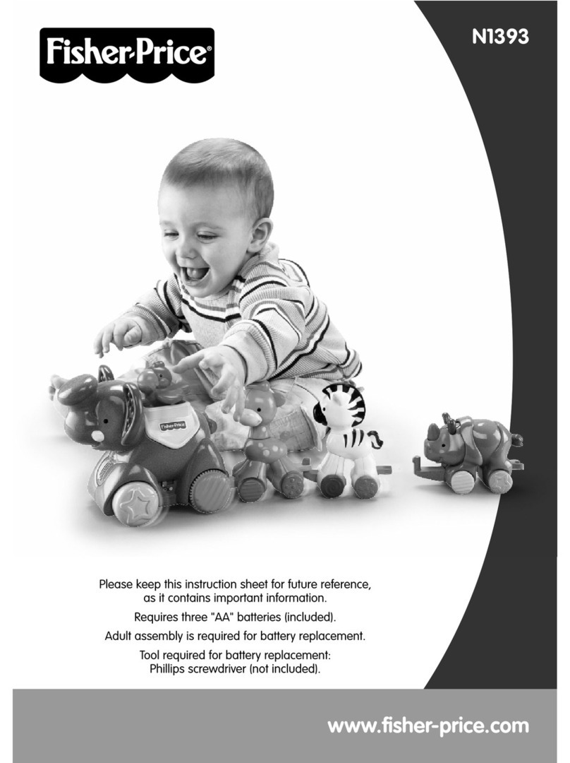 Fisher-Price N1393 instruction sheet