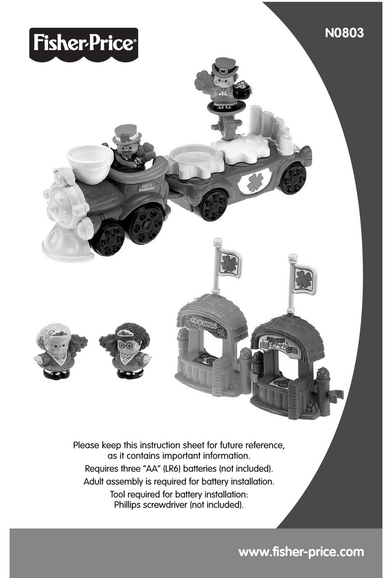 Fisher-Price N0803 instruction sheet