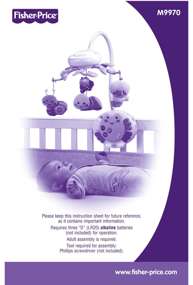 Fisher-Price M9970 instruction sheet