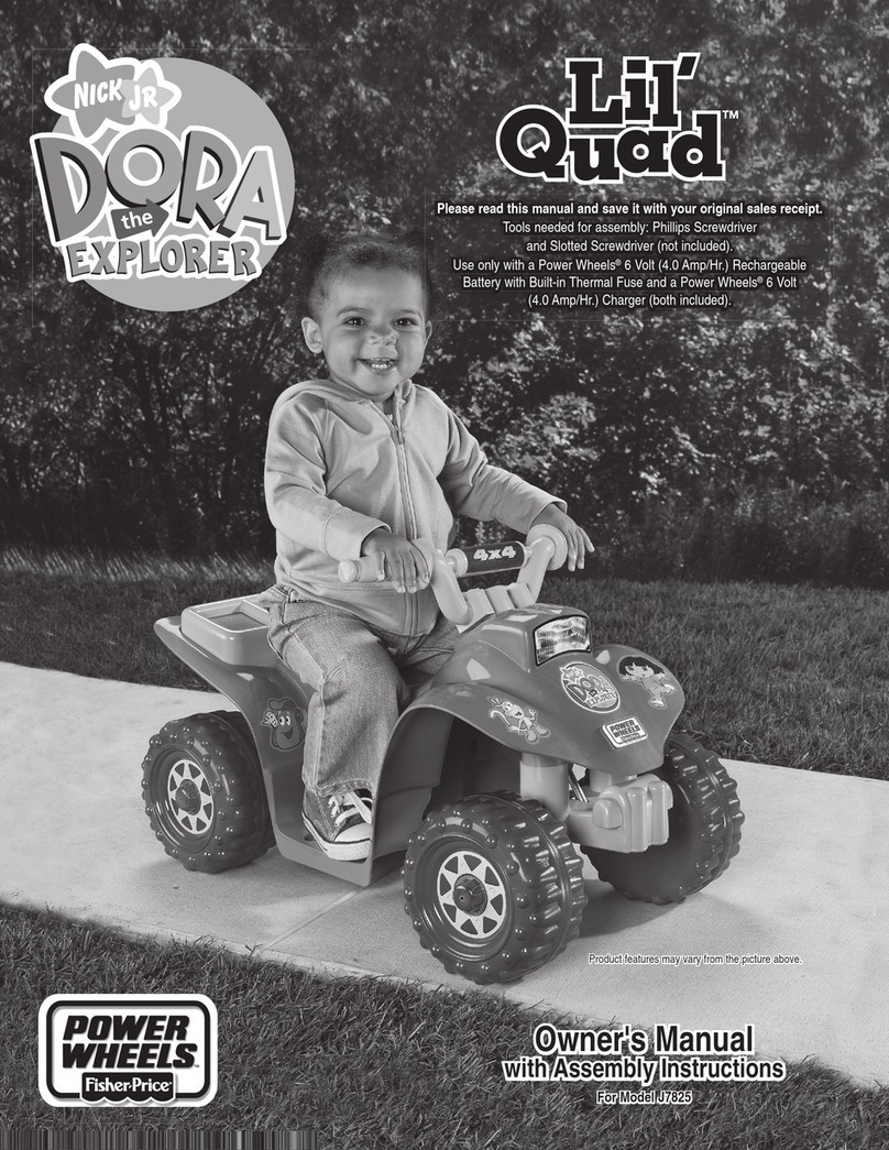 Fisher-Price LIL'QUAD J7825 Owner's manual with assembly instructions Fisher-Price LIL'QUAD J7825 Owner's manual with assembly instructions