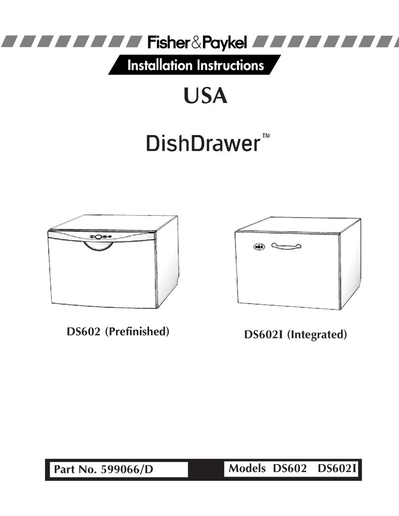 Fisher & Paykel DishDrawer DS602I User manual
