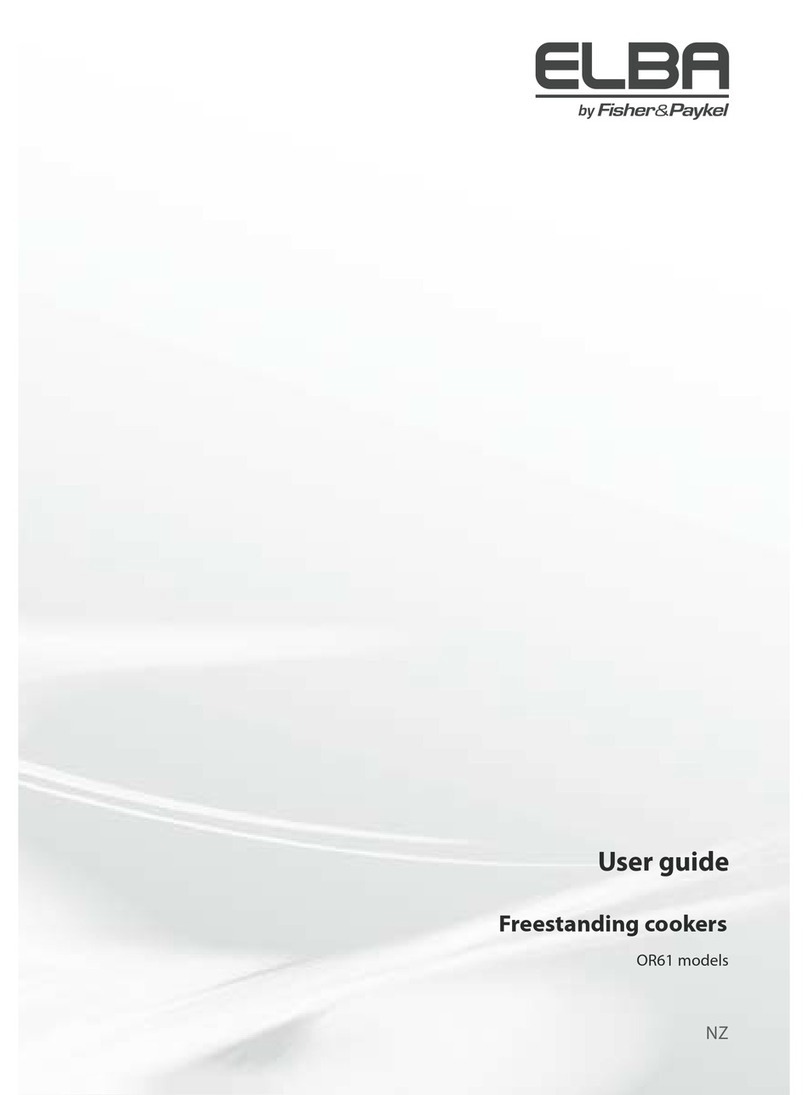 Fisher & Paykel Elba OR61 Series User manual