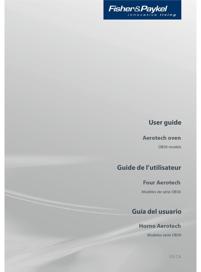 Fisher & Paykel Aerotech OB30 Series user guide Fisher & Paykel Aerotech OB30 Series user guide