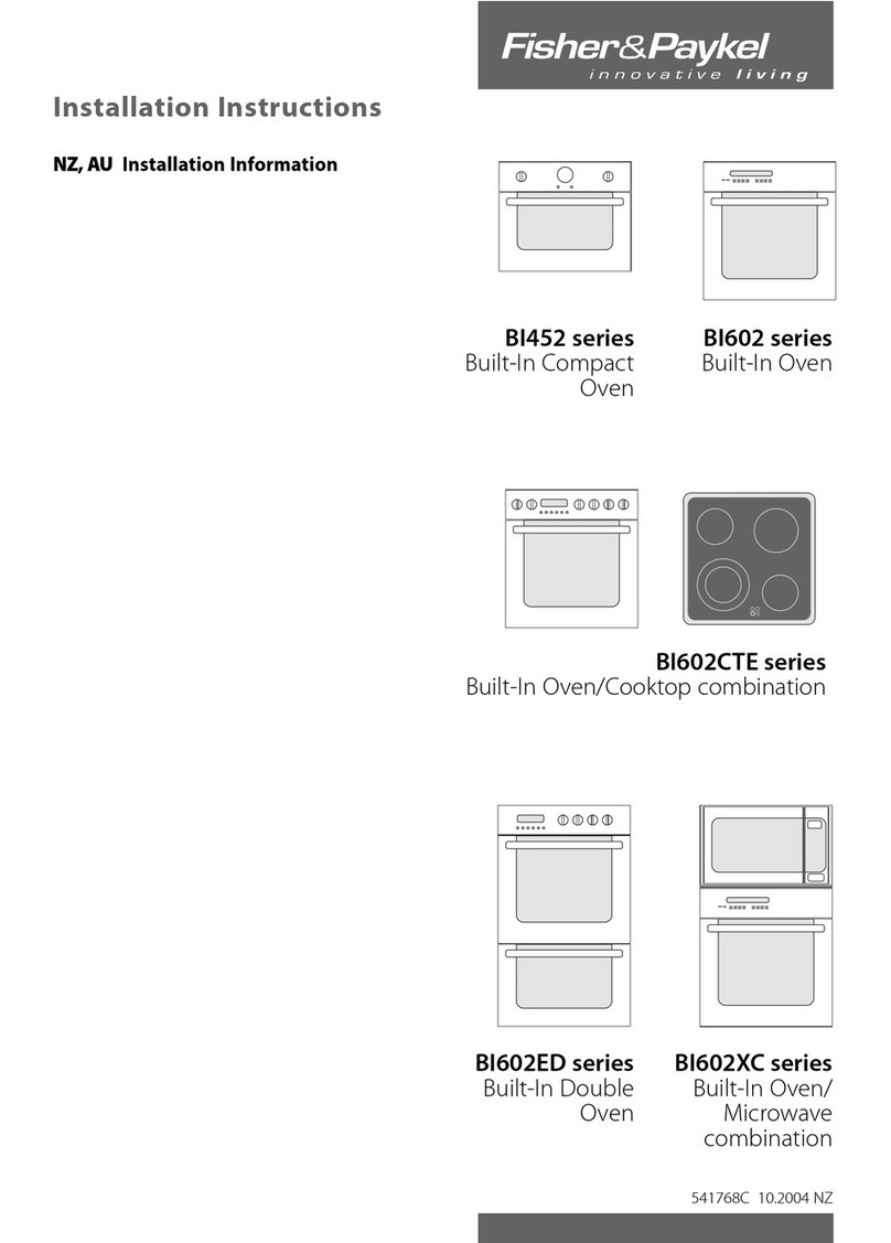 Fisher & Paykel BI452 Series User manual
