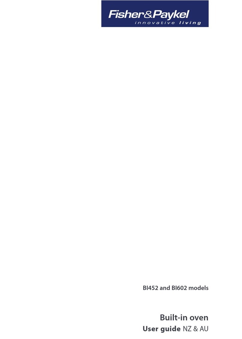 Fisher & Paykel BI452 Series user guide