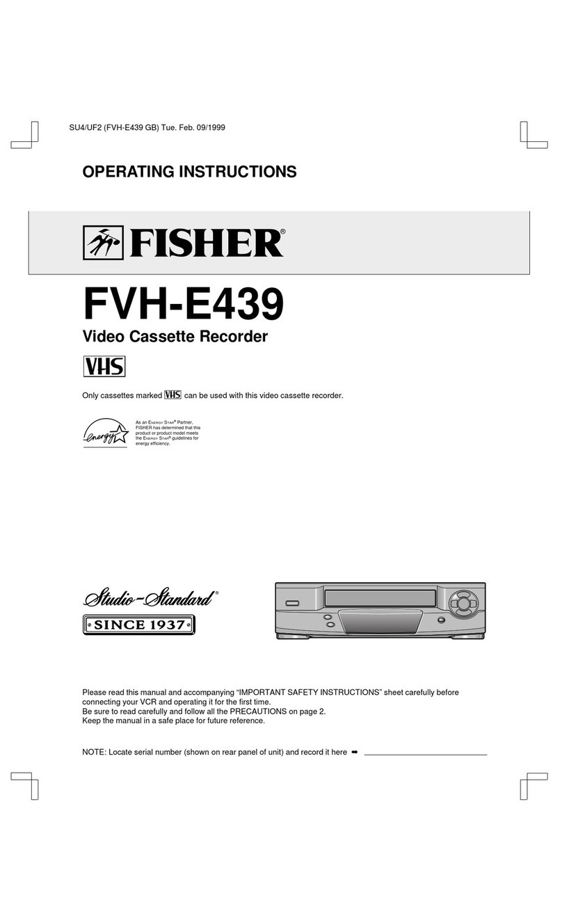 Fisher FVH-E439 User manual