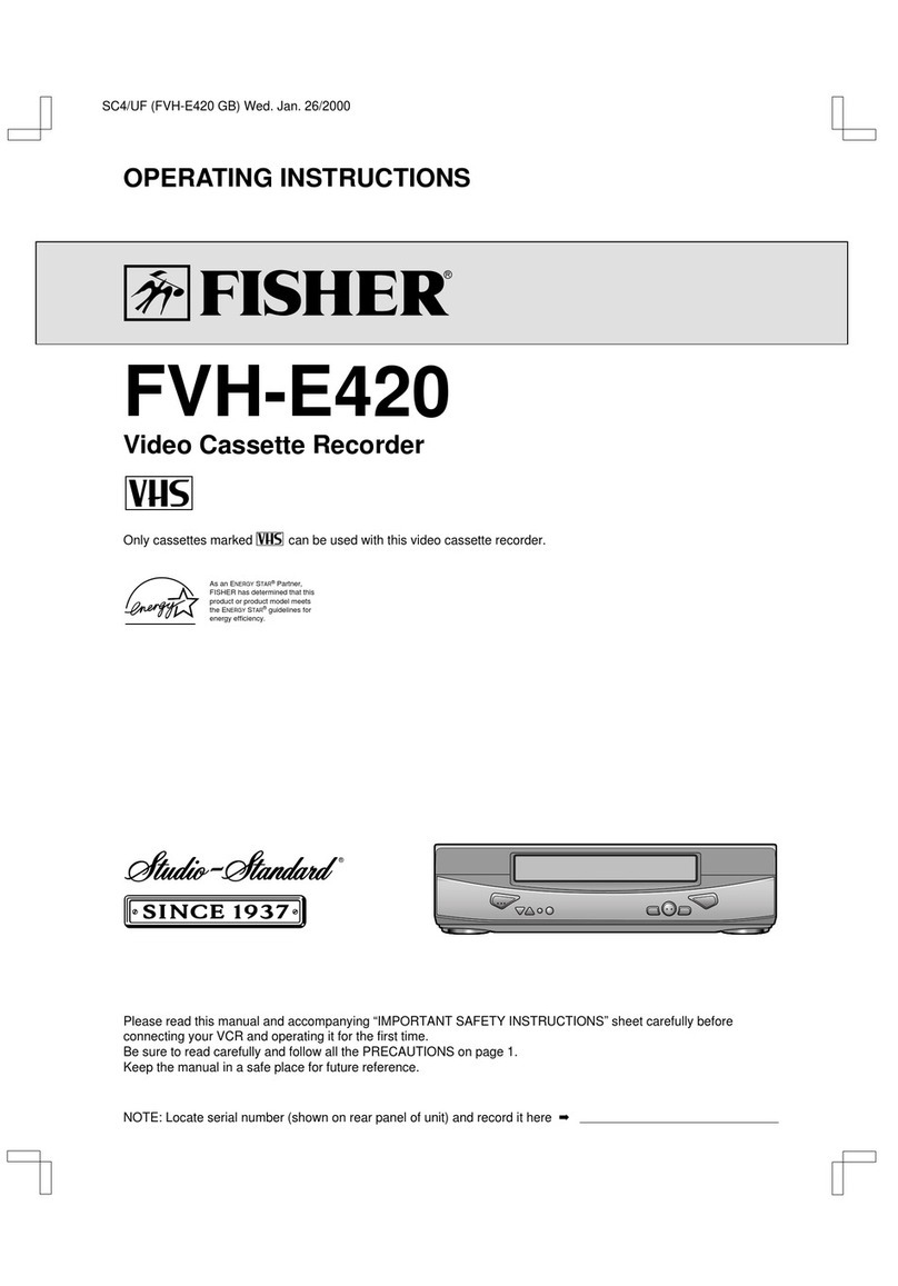 Fisher FVH-E420 User manual