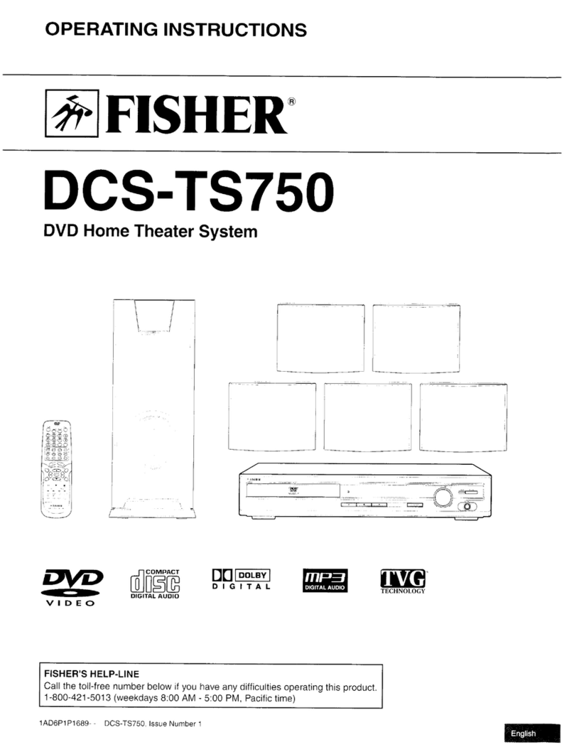 Fisher DCS-TS750 User manual