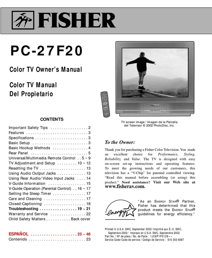 Fisher PC-27F20 User manual