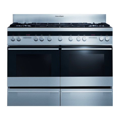 Fisher & Paykel FREESTANDING COOKER OR120 User manual